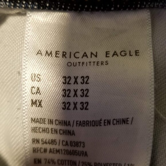 AE 32X32 Athletic skinny distressed jeans - Picture 5 of 10